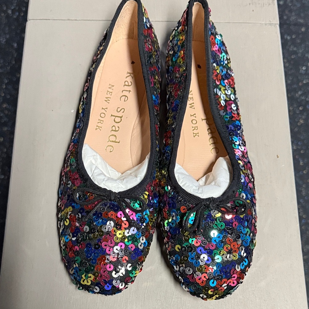 Kate Spade Colorful Sequin Loafers